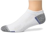 Hanes Classics Mens 4 pack comfort cool no show, white, 6-12