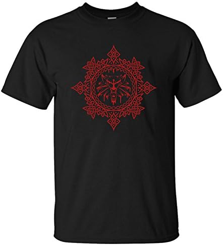 Crazy Stone Men's The Witcher Dragon Head Adult T-Shirt-XXL-Black