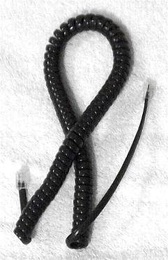 Handset Cord 9 Ft Dark Grey With Long Lead Heavy Duty New in a Factory Sealed Bag