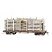 On30 Pulpwood Car Weathered w/Load, Carolina Pulp