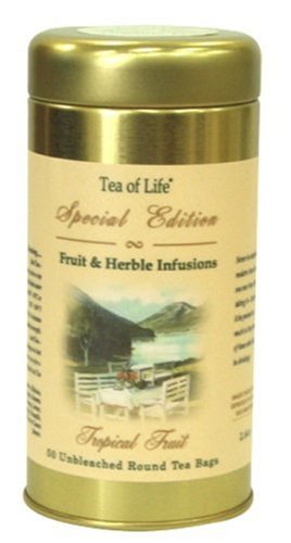 Tea Of Life Special Edition Ceylon Tropical Fruit Herbal Blend Flavor, 50-Count Round Tea... by Tea of Life Special Edition