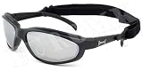 CHOPPERS 2W BD Bikerbrille VERSPIEGELT Band Schwarz Smoke / Sonnenbrille / Motorradbrille / Sportbrille