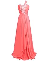 Fashion Plaza One-shoulder Formal Evening Party Dress D0099