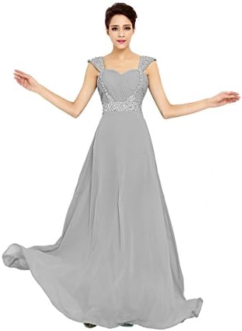 Favebridal Long Elegant Evening Dresses for Women Party SD179-US14,Gray