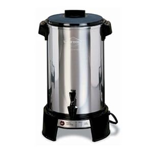 West Bend 43536 Aluminum 36-Cup Commercial Coffee Urn
