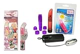 CalExotics Krystal's Strobing Bunny Bundle - Adult Toy Sex Kit