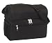 Dual Duty Insulated Lunch Cooler Bag, Black