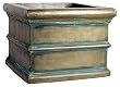 Planter - Rolled Rim - Square (Antique Bronze) (18"H x 24"W x 24"D)