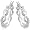 10k White Gold Diamond Twist Hoop Earrings (1/4 cttw, I-J Color, I3 Clarity)