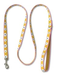 Flower print pink/yellow leash - 4ft