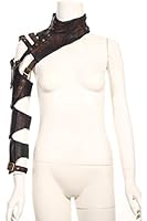 Steampunk VTG Retro leather arm warmer bolero Shrug Shawl Cape Wraps Top Jacket