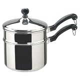 Farberware Classic Series 2-Quart Saucepan with Double Boiler Insert and Lid