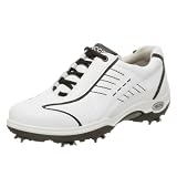 ECCO Women's Casual Pitch Hydromax Golf Shoe,White/Black,36 EU (5-5.5 US)
