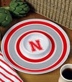 Nebraska Cornhuskers 14 Melamine Chip and Dip
