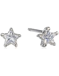 Betsey Johnson "Cz" Cubic Zirconia Star Stud Earrings