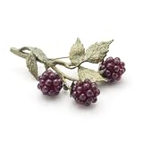 Raspberries Brooch by Michael Michaud