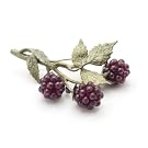 Raspberries Brooch by Michael Michaud