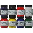 Jacquard Textile Color 8 Assorted Pigments Fabric Dye Airbrush Spray Paint