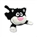 Chuckle Buddies Rolling Laughing Motion Activated Black and White Cat Toy