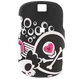 Crystal Hard RUBBERIZED With DEATH & LOVE Design Faceplate Cover Case for S ....