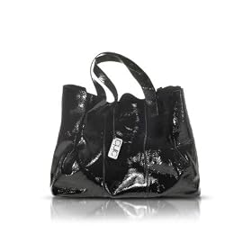 Francesco Biasia Emily - Patent Leather Tote Bag Black