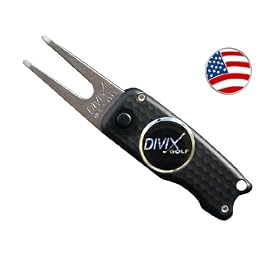 Divix DX Switchblade Divot Repair Tool with USA Flag Magnetic Ball Marker by