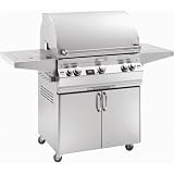 Fire Magic Gas Grills Aurora A660 Propane Gas All Infrared Grill With Single Side Burner On Cart