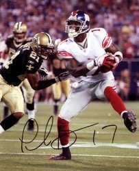 Plaxico Burress Autographed/Hand Signed New York Giants 8x10 Photo