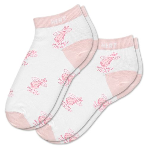 NBA Miami Heat Womens Socks, 2-Pack, Pink