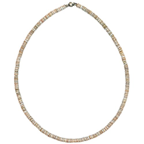 Native Treasure Smooth Arabica Puka Shell Necklace - 5mm (3/16") - 18" Inch