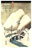 Snowy Landscape Poster Print by Ando Hiroshige, 24x36 Landscape Poster Print by Ando Hiroshige, 24x36
