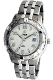 Aigle - A48101 -Montre Homme - Acier Chrom� - Quartz Analogique - Dateur - Cadran Blanc - Bracelet Acier Chrom�