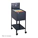 Safco Standard Mobile Tub File with Lock, Letter Size Black