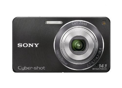 Sony DSCW350B Cyber-shot Digital Camera - Black (14.1 MP, 4x Optical Zoom) 2.7 inch LCD