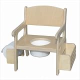Potty Chair with Accessories Finish: White, Customize: Yes, Letter Color: Black