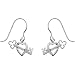 Sterling Silver Key 2 My Heart Drop Earrings