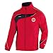 Eintracht Frankfurt Allwetterjacke.Bundesliga Saison 2010-2011.Optimal wasserabweisendes 
Funktionsmaterial f�r perfekten Witterungsschutz.Hoher Tragekomfort und besonders 
pflegeleicht.Verschweisste Schulter- und Seitenn�hte erh�hen den Schutz vor Regen und Wind.Im Kragen 
integrierte Kapuze.L�ngeres R�ckenteil.Seitentaschen mit Reissverschluss.Farbe: 
rot-schwarz.Material: Nylon-Tafetta (100% Polyamid, 1500mm PU).Innenfutter: 100% Polyester.