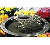Weathered Bronze Hummingbird Sundial Birdbath Reviews