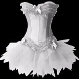 Corset & Seperate Tutu Set,Available In Four Colors - White