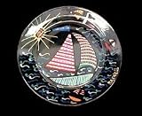 Sailboat Regatta Design - Hand Painted - Dinner/Display Plate - 10 inch diameter Sailboat Regatta Design - Hand Painted - Dinner/Display Plate -