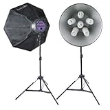 Interfit Photographic INT214 SuperCoolite 6 Twin Head Kit for Video and Sti ....