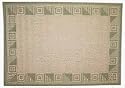 W. J. Dennis S146SQGN 4' x 6' Sedona Square Green Rug