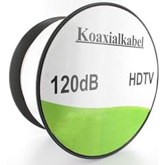 Transmedia KHC202-100RL TV/Sat koaxiales Antennenkabel (120dB, 4-fach, geschirmt, 100m, Klasse A)