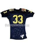 Navy No. 33 Team Issued Michigan Russell Football Jersey