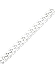 Sterling Silver 16.2mm Heavy Curb Bracelet - 9 Inch