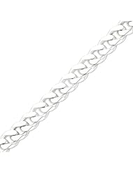 Sterling Silver 16.2mm Curb Chain - 22 Inch