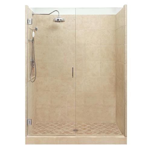 American Bath Factory P21-2523P-CH Grand Shower Package in Medium Stone