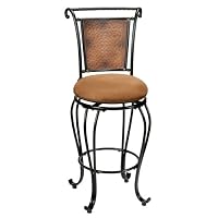 Milan Swivel Rustic Counter Bar Stool