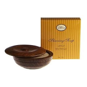 Shaving Soap with Wooden Bowl Lemon