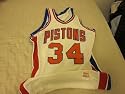 1984/85 Detroit Pistons Game Used Jersey Sidney Lowe - NBA Jerseys